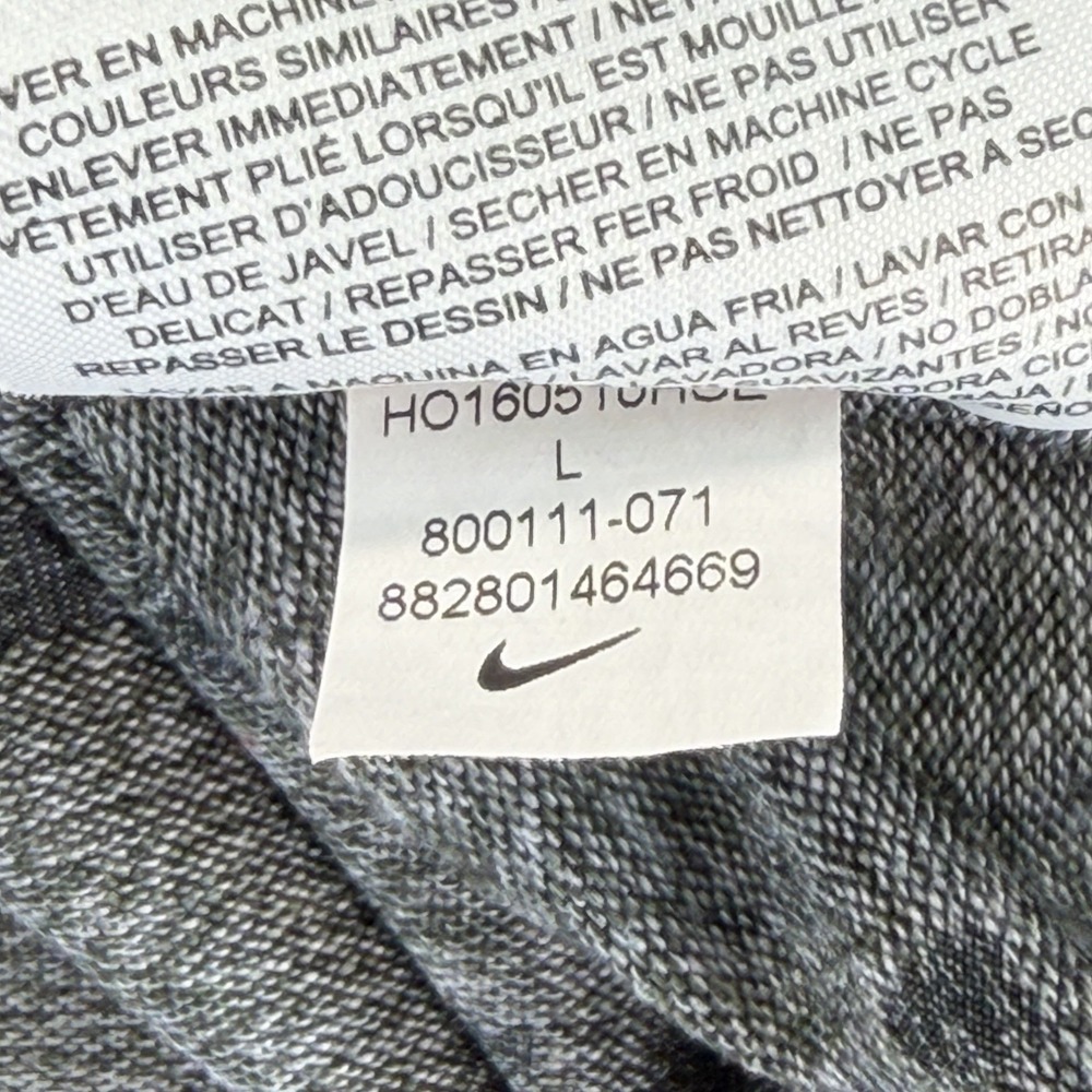 Nike Lebron MVP Hooded Shooter Shirt Mens Large Gray Long Sleeve Performance Gym - Picture 13 of 16